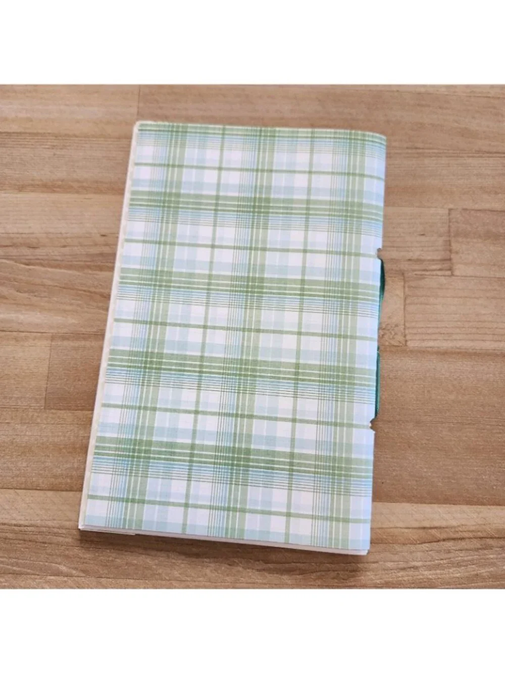 Green Garden Theme Junk Journal Booklet Blank Handmade 8.5 x 5.5